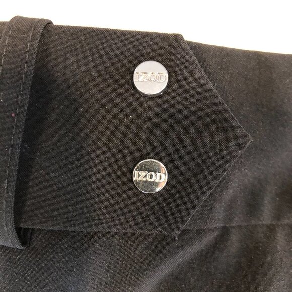 IZOD XFG Stretch Athletic Bermuda Cuffed Golf Shorts Black Size 4 - Picture 9 of 11